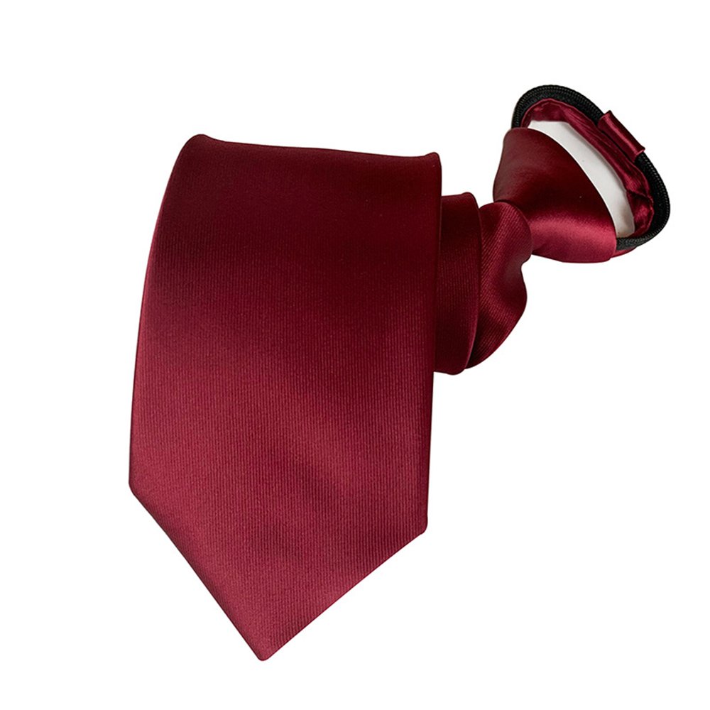 Ties Accessories Zip Neckties Polyester Jacquard Woven Zipper Ties For Students With School Company Logo