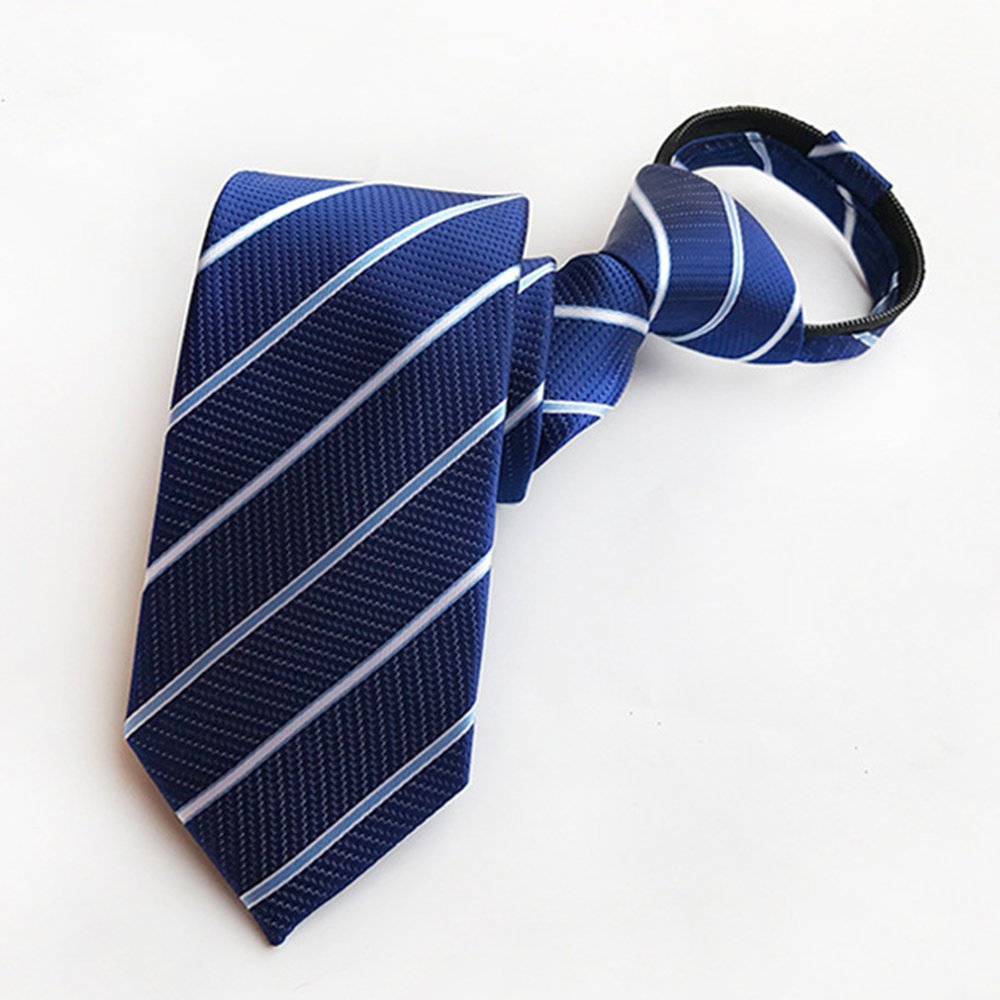Ties Accessories Zip Neckties Polyester Jacquard Woven Zipper Ties For Students With School Company Logo