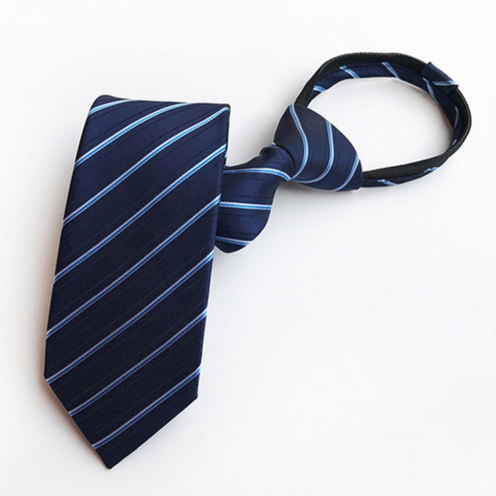 Ties Accessories Zip Neckties Polyester Jacquard Woven Zipper Ties For Students With School Company Logo