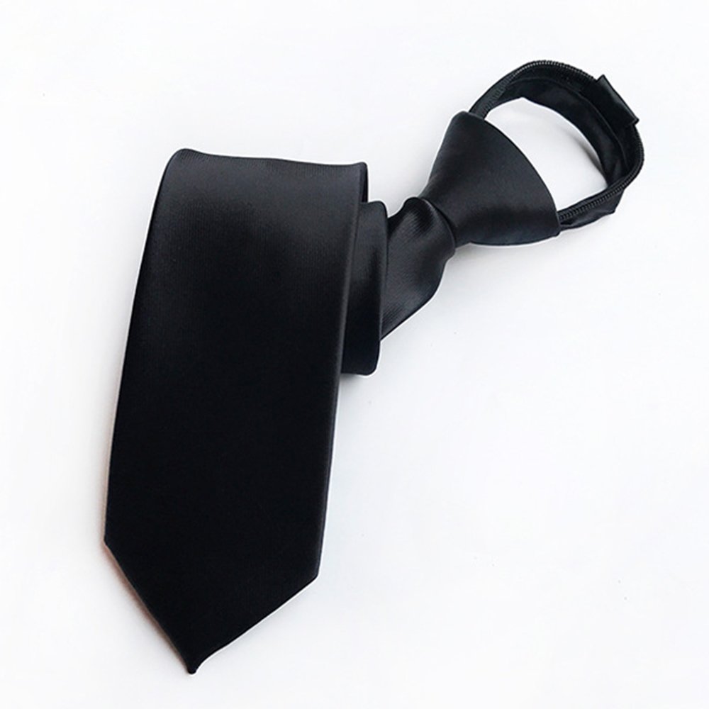 Ties Accessories Zip Neckties Polyester Jacquard Woven Zipper Ties For Students With School Company Logo