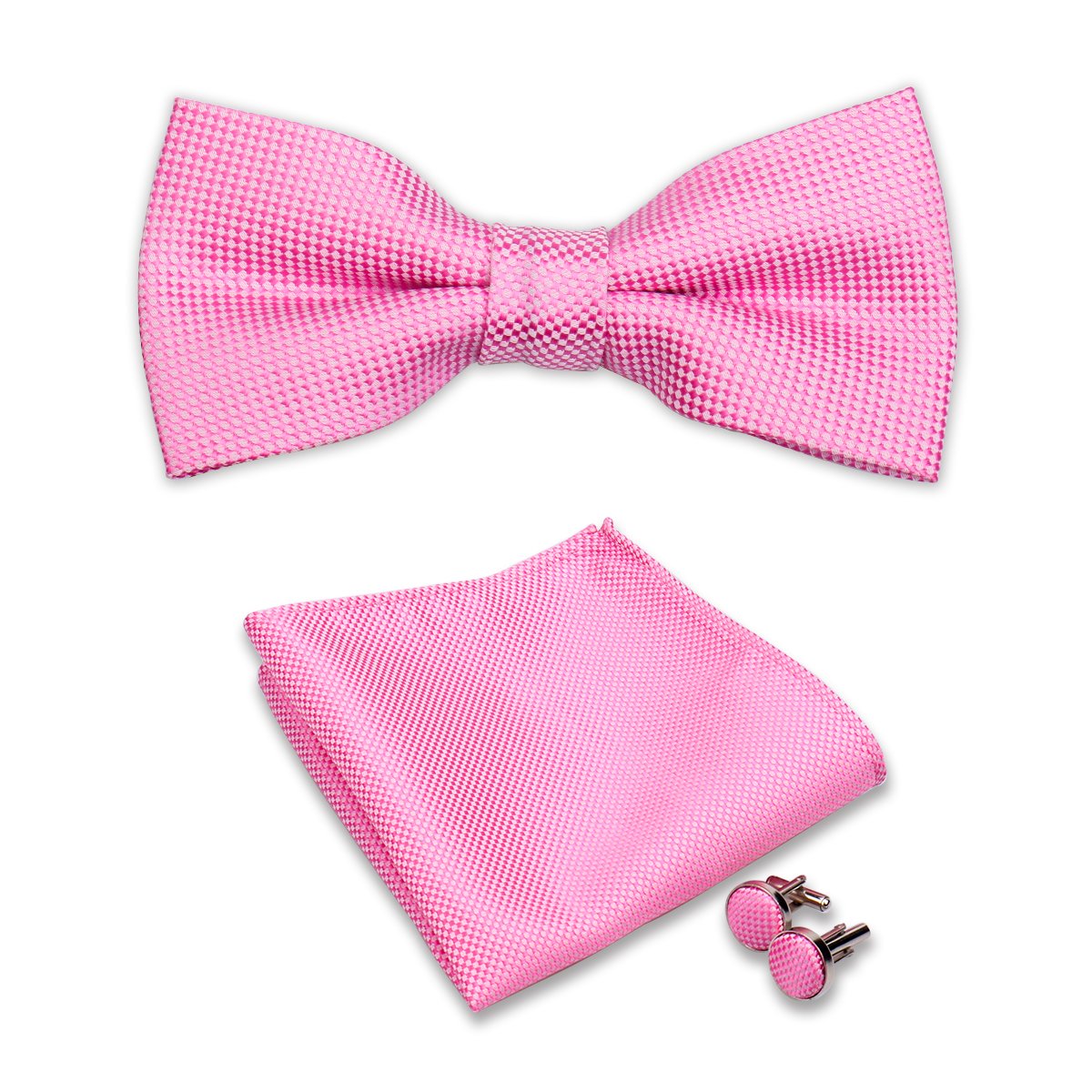 Handkerchief Paisley Ties Men Silk Bowtie Mens Hanky Cufflinks Bow Tie And Pocket Square Set