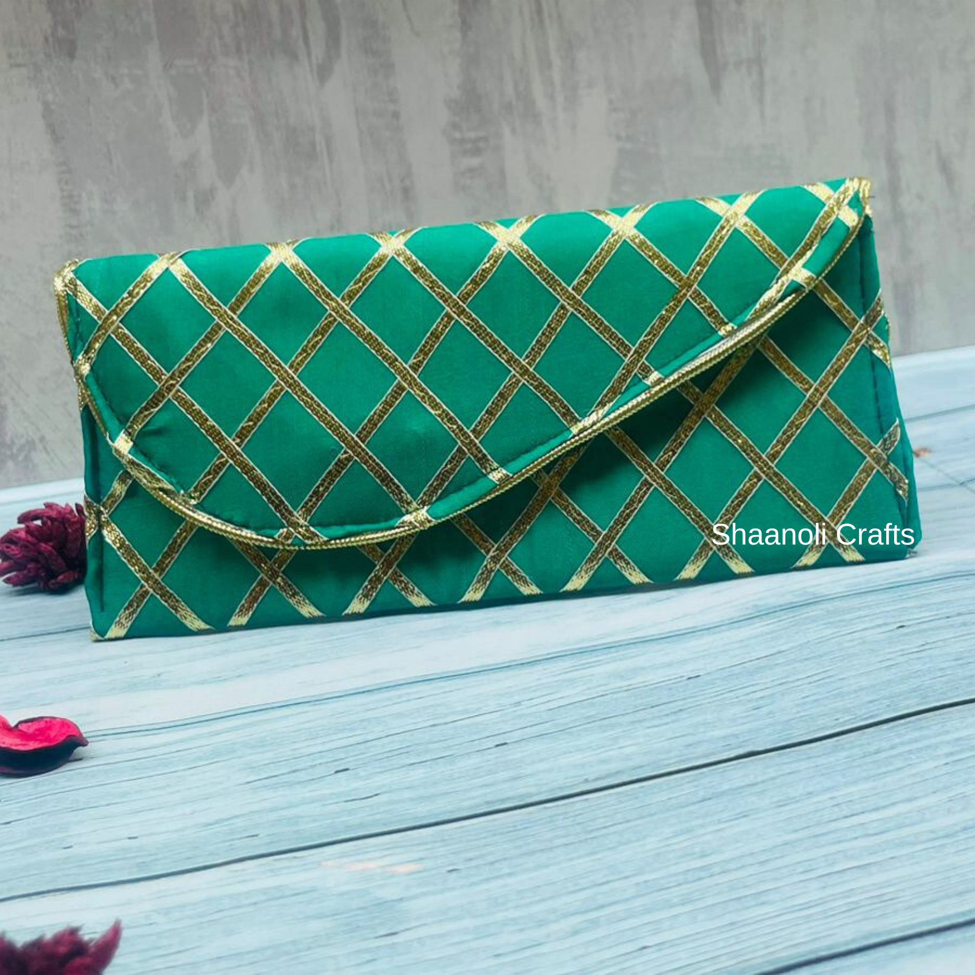 Handmade Gota Lace Work Luxury Fabric Money Envelopes Bridesmaid Return Gifts Envelopes Women's Pouches