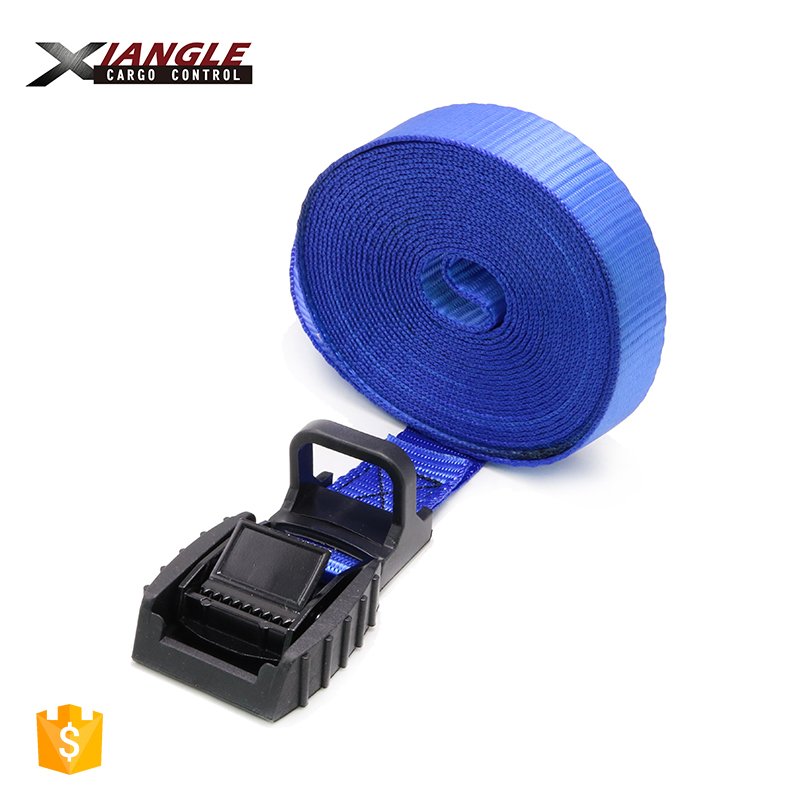 Highly Customized 25mm 1" Cargo Tie-Down Webbing Strap Mini Load Secure Endless Cam Lock Buckle Tie Down Strap