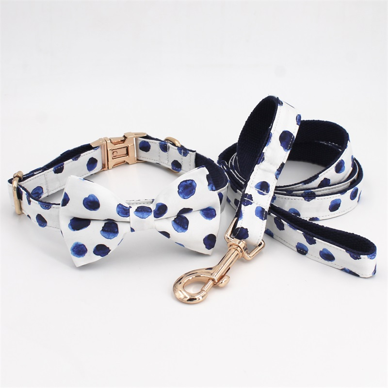 Wholesale Dog Collar Bow Tie with Metal Buckle Big and Small Dog&Cat Collar Pet Accessories