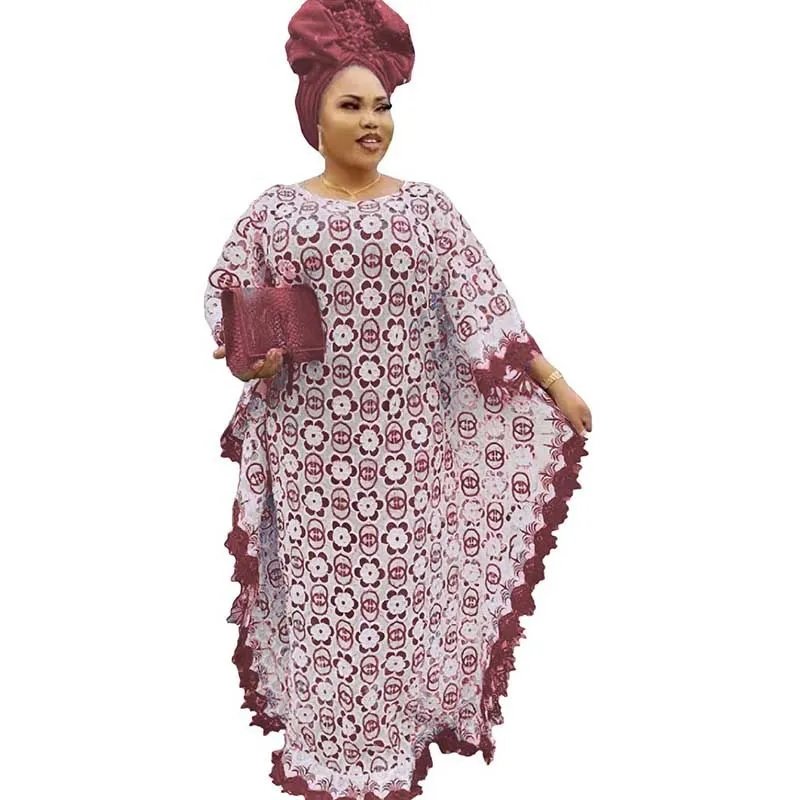 Free Style African Dress for Women Hollow Out Mesh Robe Muslim Abaya Middle East Wedding Clothes 2022 Boubou Africain Femme