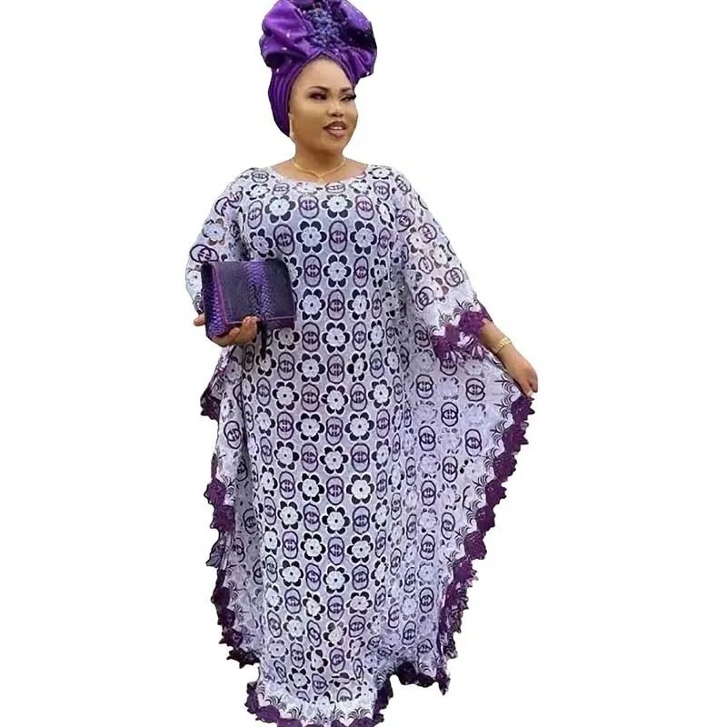 Free Style African Dress for Women Hollow Out Mesh Robe Muslim Abaya Middle East Wedding Clothes 2022 Boubou Africain Femme