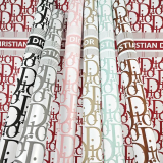 korean designer brands logo bouquet flower wrapping paper plastic waterproof florist supplies floral gift for packaging