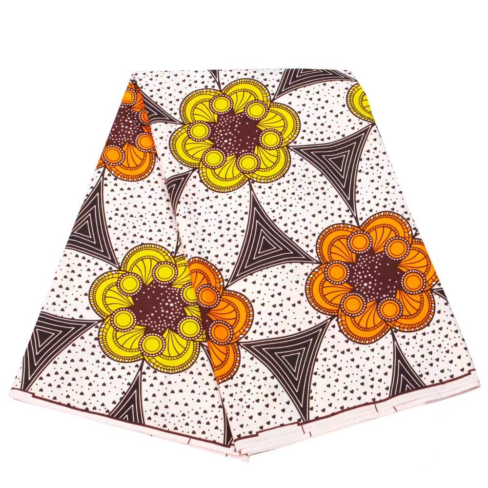 drop shipping wholesale African ankara printed wax fabric 100% polyester double side wax cloth fabric for decoration dress shirt