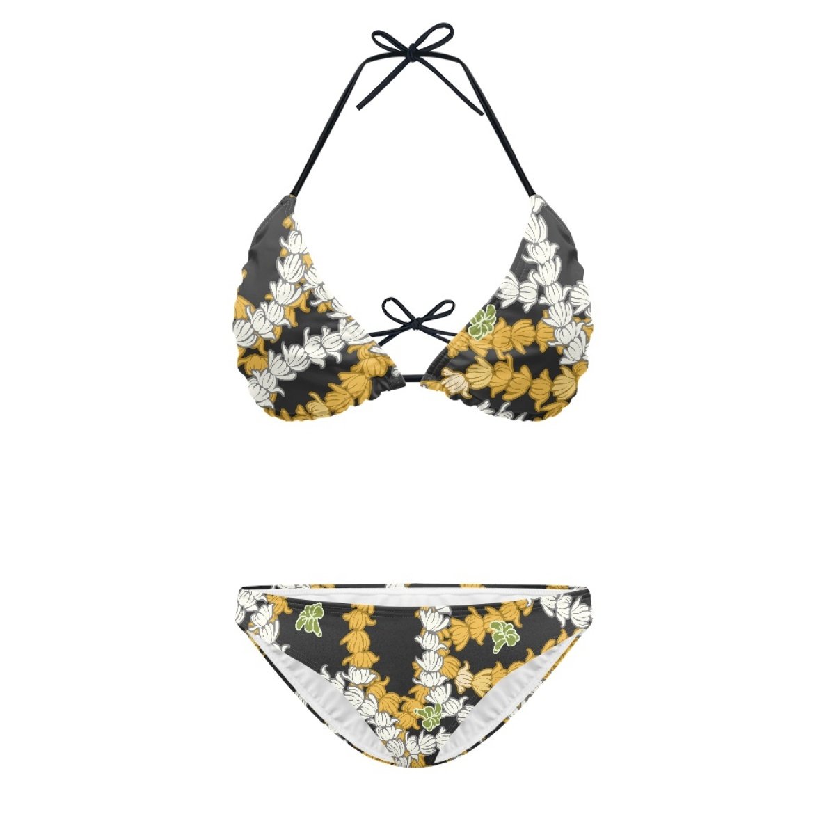 Designer Customization Urban Beauty Clothing Print On Demand Maile With The Pikake Large Size All-Over Print Women's Bikini