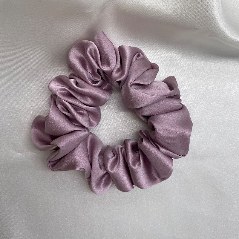 Luxury 6A 19mm Silk Hair Elastics Bands Scrunchy Hair Tie 100% Silk Scrunchies