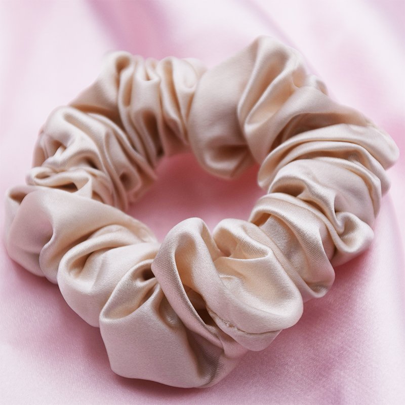 Luxury 6A 19mm Silk Hair Elastics Bands Scrunchy Hair Tie 100% Silk Scrunchies