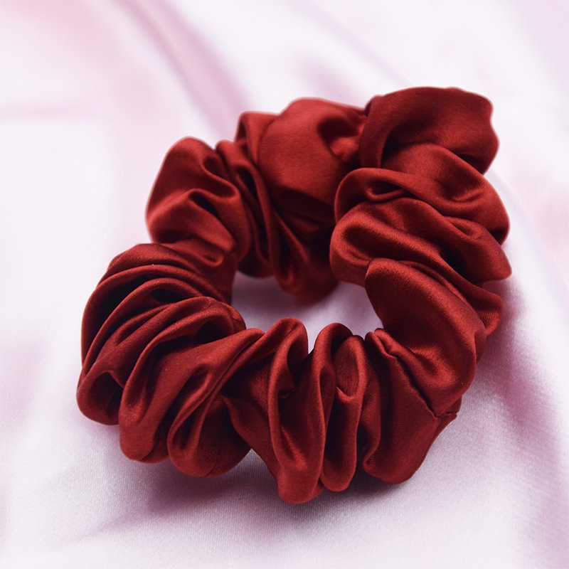 Luxury 6A 19mm Silk Hair Elastics Bands Scrunchy Hair Tie 100% Silk Scrunchies