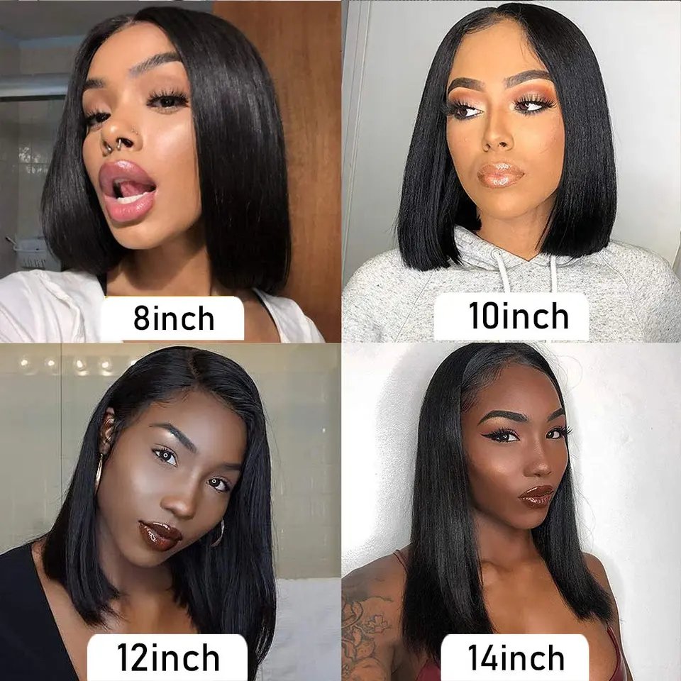 Wholesale Bob Wigs Human Hair Lace Front Brazilian Human Wigs For Black Women Cheap Short Hd Lace Frontal Wigs Human Hair