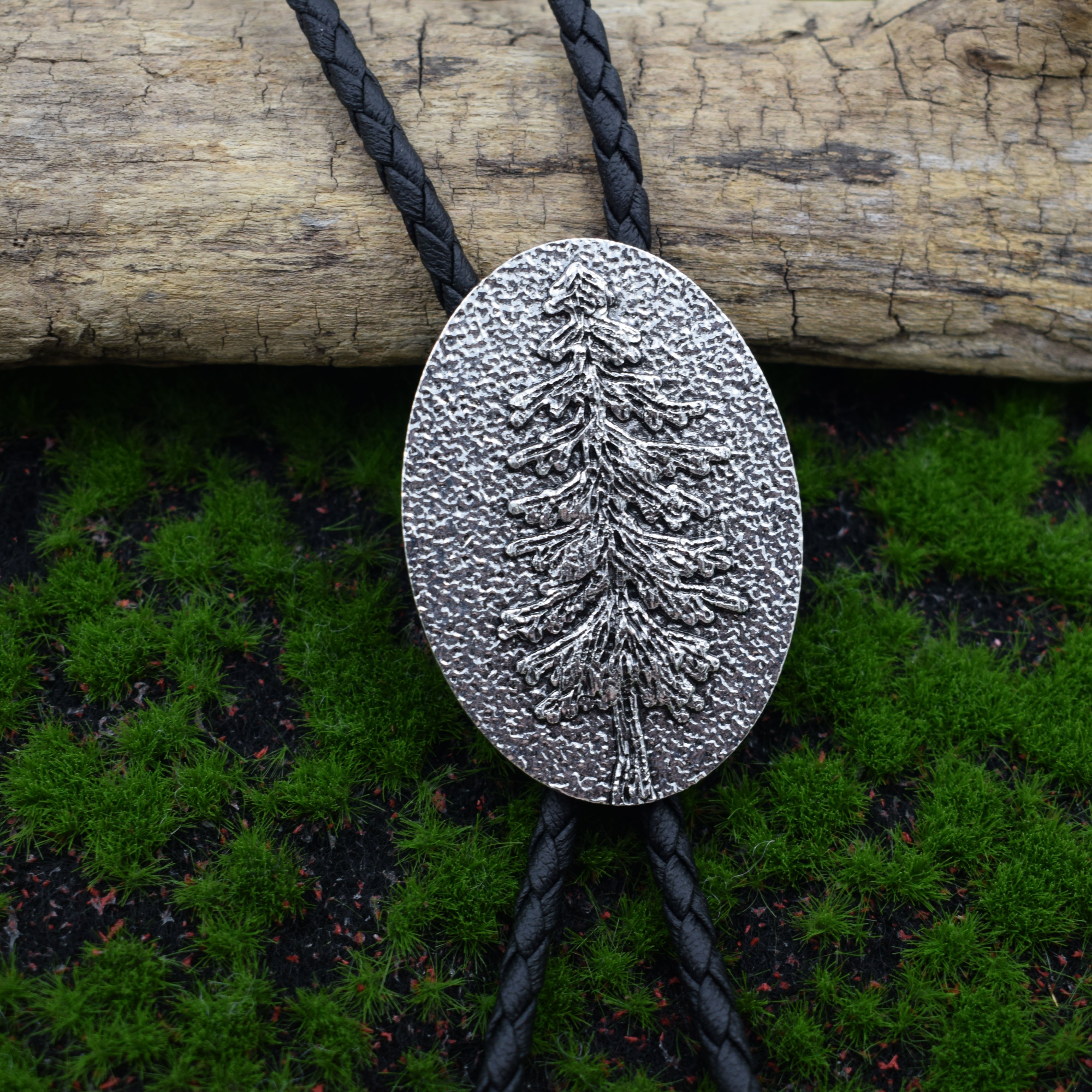 Christmas trees Alloy Bolo Black Rope Necklace Buckle Bolo Tie Pendant Necklace Ornaments Gifts For Boyfriend