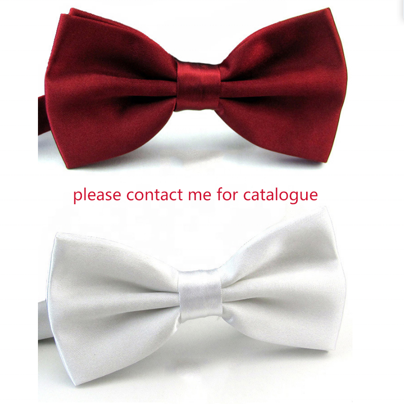 Fast Delivery Bow Tie Manufacturer Satin Solid Bow Tie