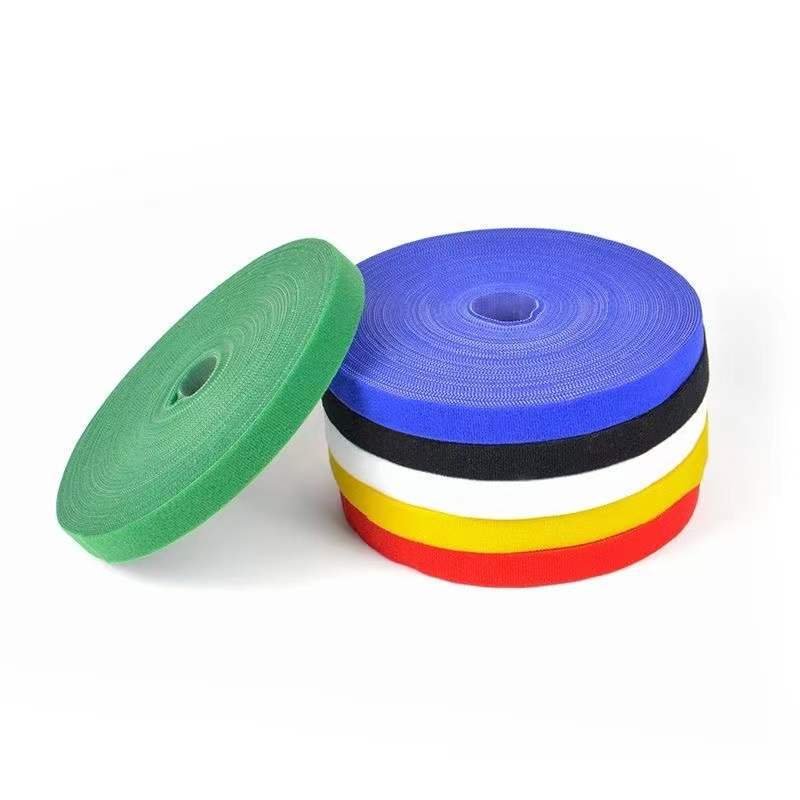 Customized Hook And Loop Patches Fastener Sewing Hook And Loop Nylon Fastener Tape Back To Back Self Adhesive Double Side
