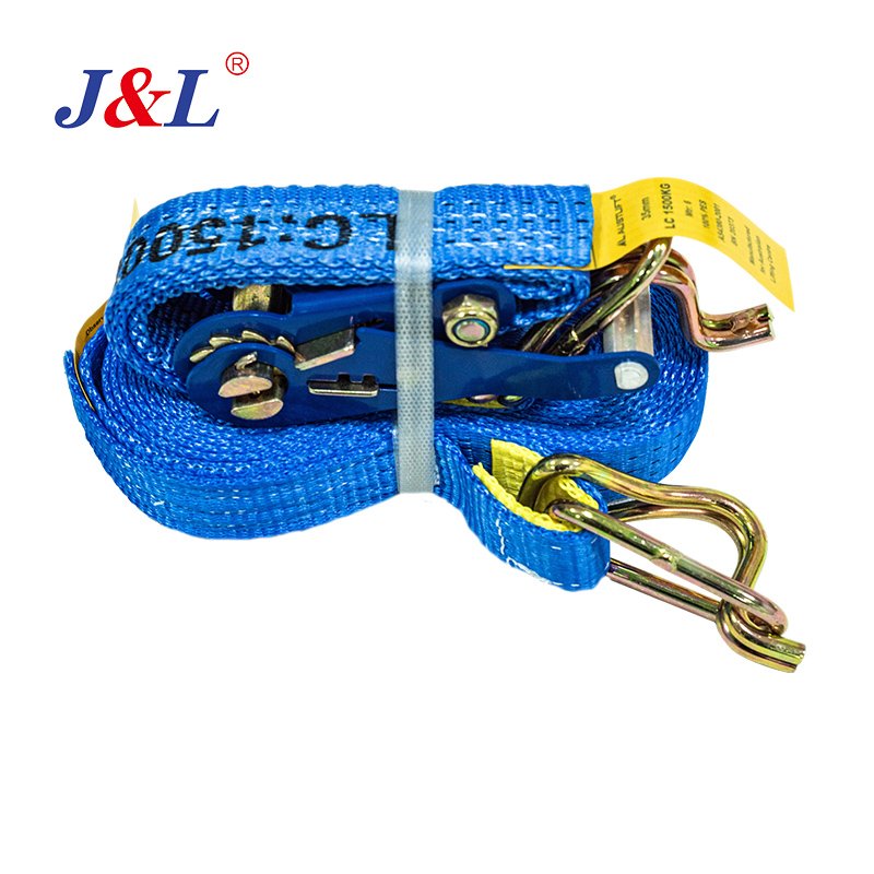 JULI Retractable Heavy Duty ISO Certified Lashing Straps Ratchet Straps for Boat Trailer Cargo Control Ratchet Tie Down