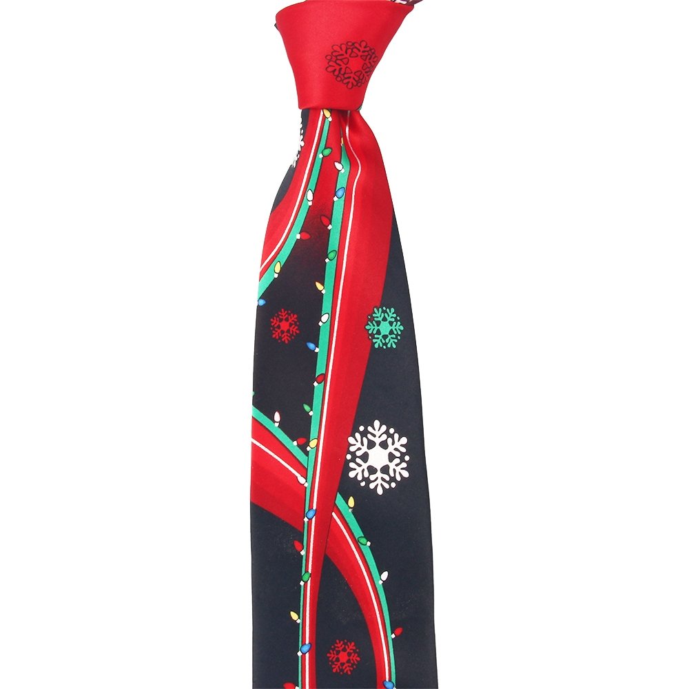 Hamocigia Custom Design Private Logo Allover Printing Funny Microfiber Christmas Balloon Animals Ties