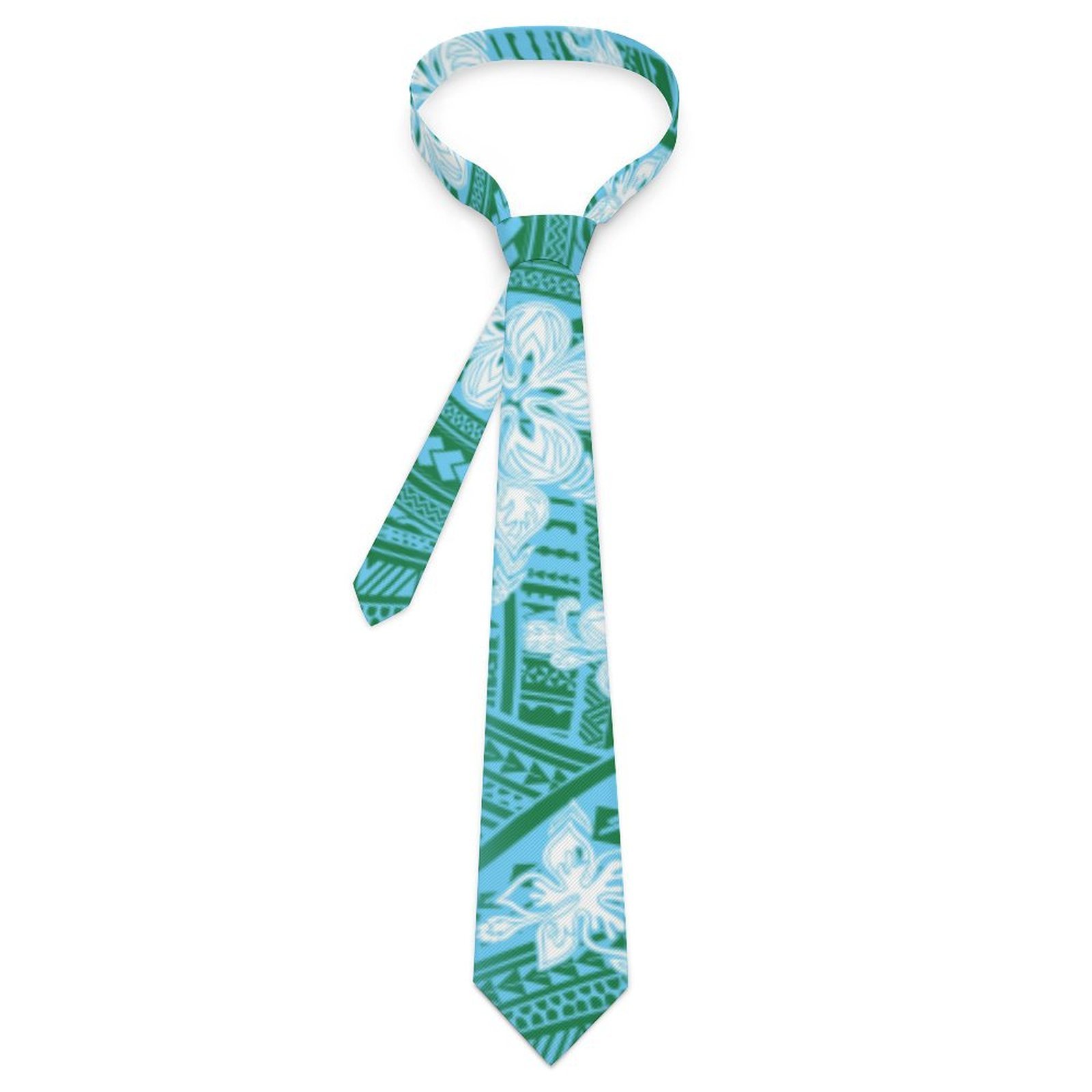 Polynesian Samoan Tribal Design Custom Hot Sale Floral Tie Printing Necktie For Man Business Casual Men Neckties
