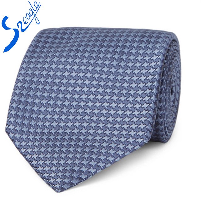 Italian 100 silk men ties and handkerchief silk tie set for man