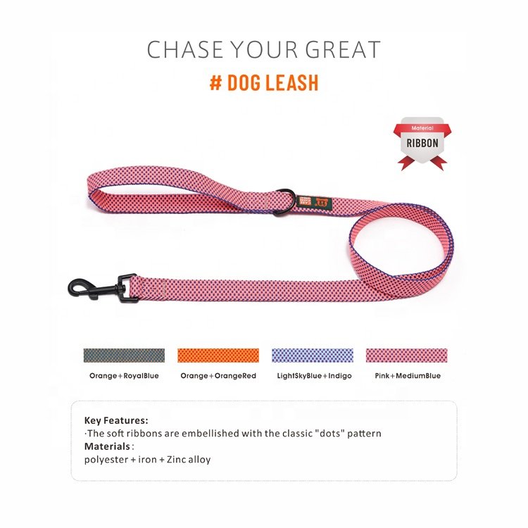 Midepet Factory price dog leash pet hot sale fashion OEM dog collar and leash premium pet cat dog leash