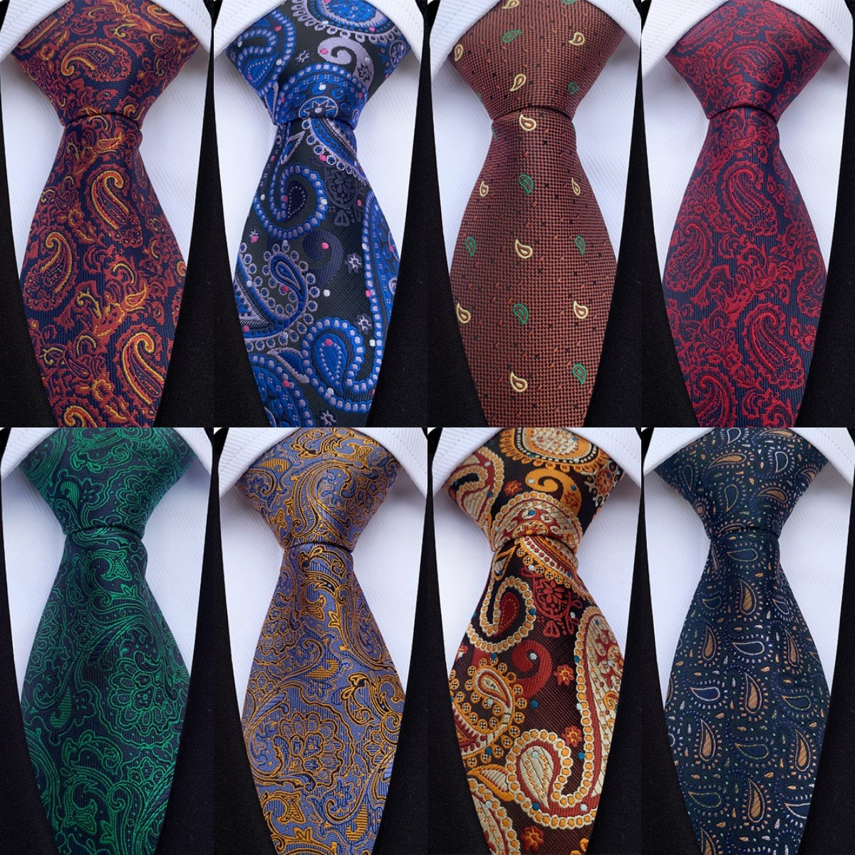 Custom Logo Fashion Striped Neck Ties For Men Polyester Jacquard Woven Ties
