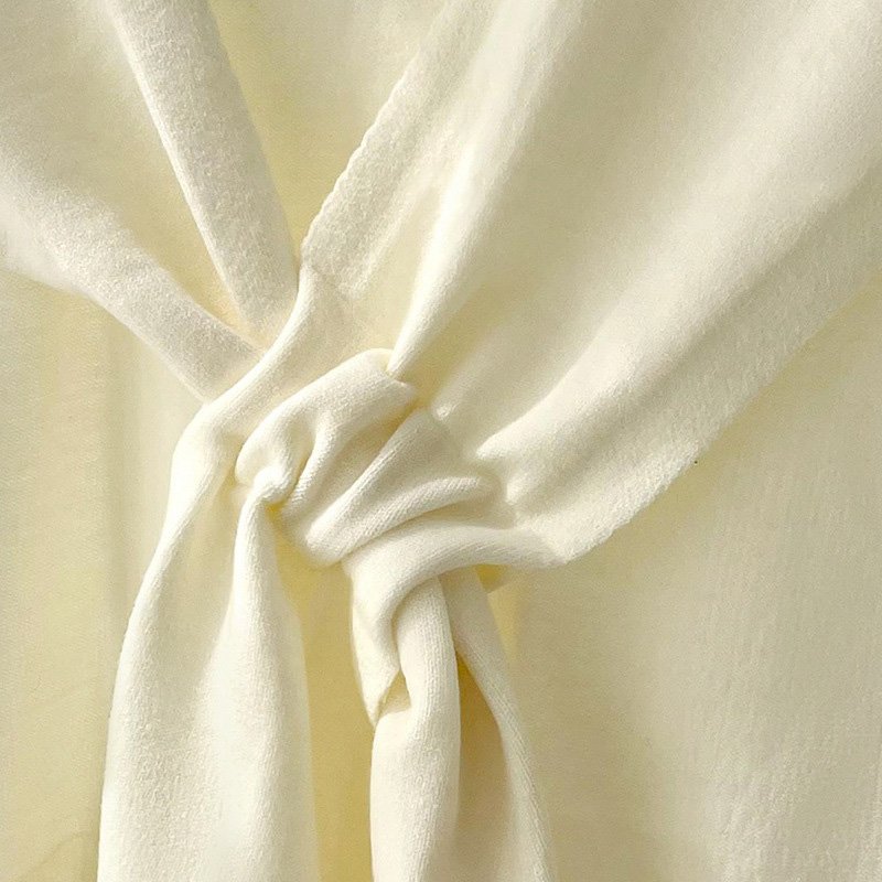 Knit Shawl Scarf Solid Color Tie Knot False Collar Shoulder Lady Neck Collar Accessory Knit Scarves