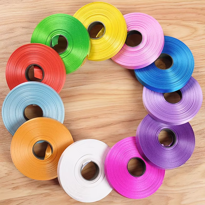 10 Meters Balloon Ribbon Wedding Birthday Party Pull Flag Ribbon Balloon Decoration Tie Rope Glossy Exquisite Ribbon