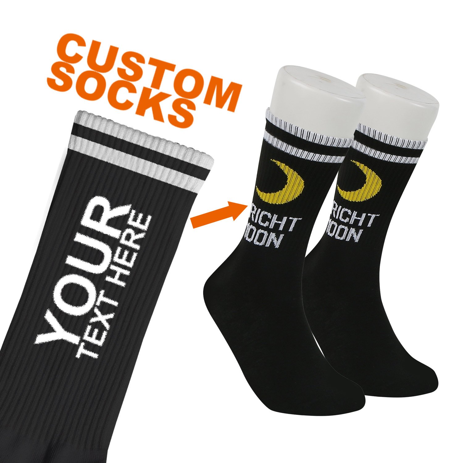 Custom Outdoor Sport Tube Sock Design Custom Basketball Running Sock Custom Logo Athletic Socks