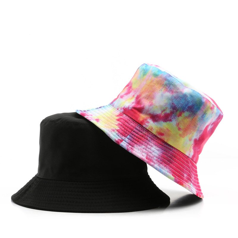 Factory direct saleshigh quality cap vintage cap Double-sided tie dye fisherman's hat Outdoor sports bucket hats