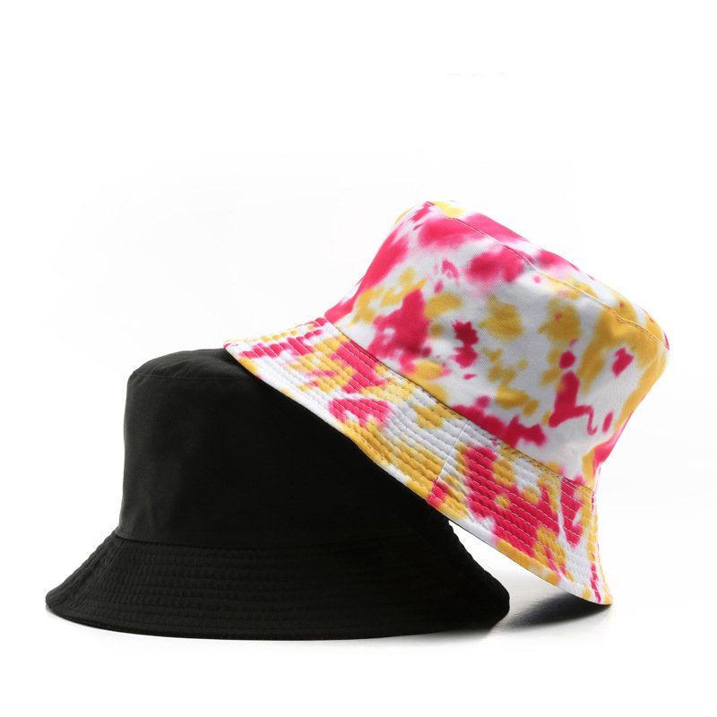 Factory direct saleshigh quality cap vintage cap Double-sided tie dye fisherman's hat Outdoor sports bucket hats