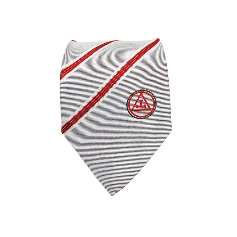 New Design Necties Masonic Regalia Silk Tie with Royal arch Triple tau Necktie Mens