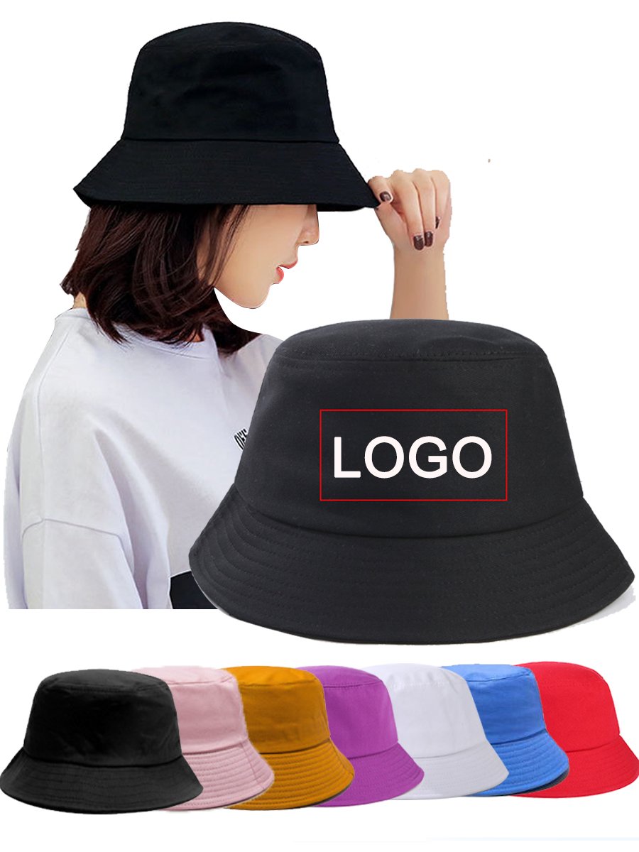 Bucket Hat Custom Automatic Plastic Bucket Capping Machine Tie Dye Bucket Hat Beach Custom Logo Design Cotton Fisherman Cap Male