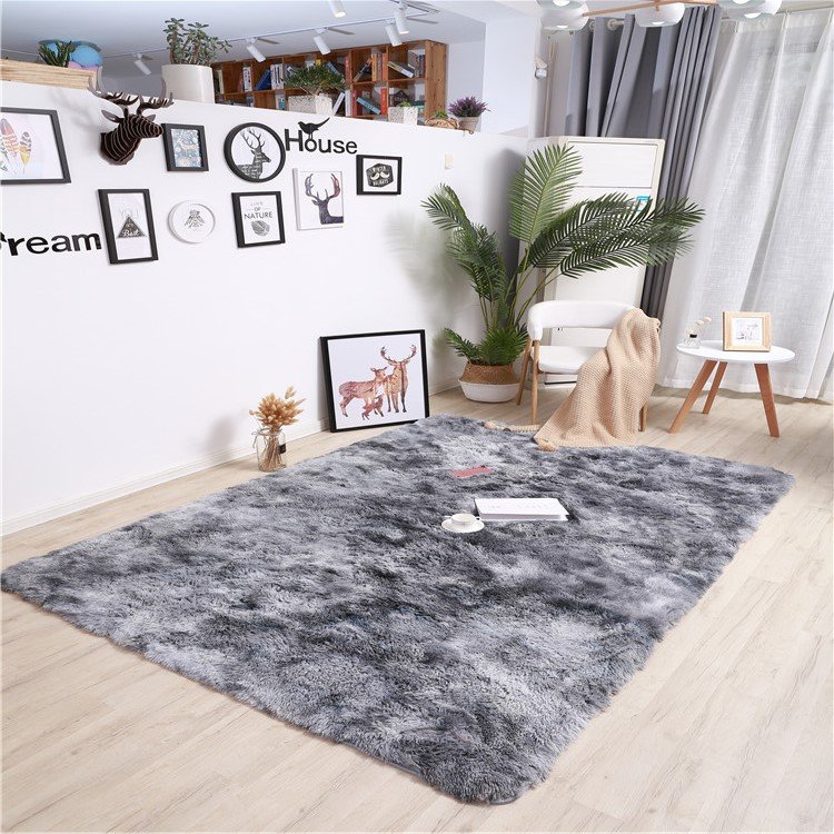 cheap wholesale area rugs carpet factory price modern design tie -dying shaggy karpet tianjin