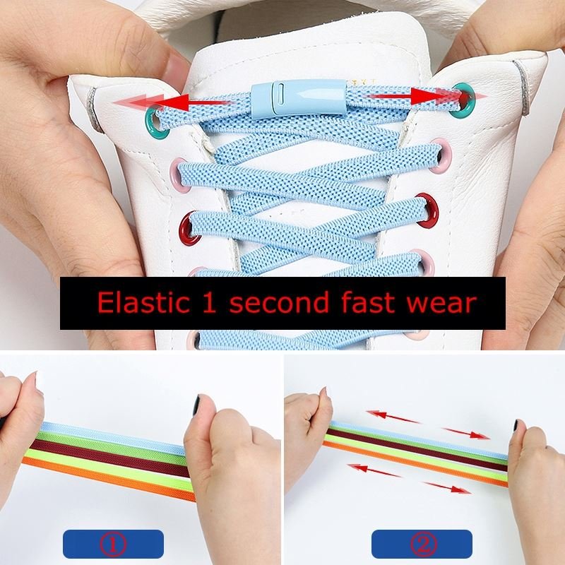 New Sports Shoes Nylon Laces With Magnetic Locks Cheap Wholesale Magnetic Shoelaces
