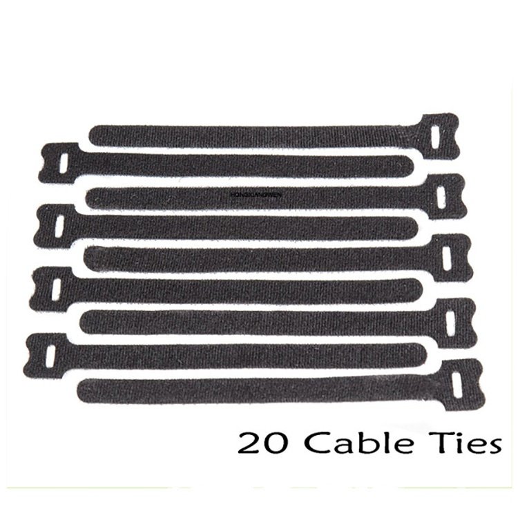 Eco-friendly self-lockig black nylon hook and loop cable ties