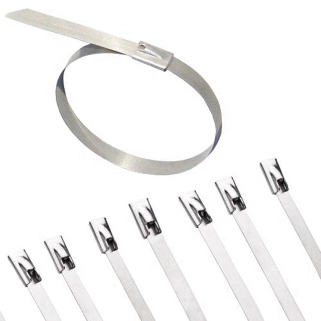 Strong Stainless Steel Bundle Grade Metal Cable Ties Zip Tie