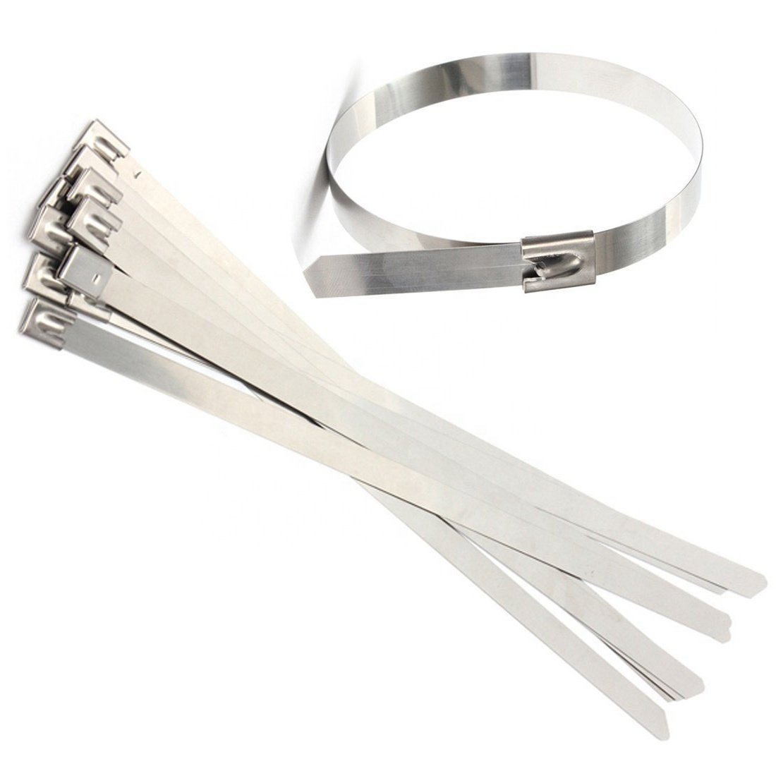 Strong Stainless Steel Bundle Grade Metal Cable Ties Zip Tie