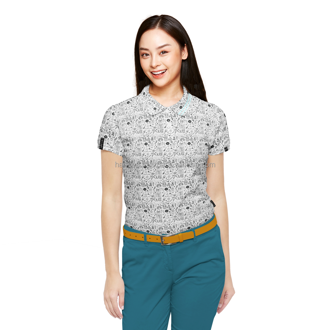 Custom Logo Polo Tshirt Short-Sleeve 4-Way Stretch Golf Shirts Sublimation Printing Summer Collection Made in Vietnam