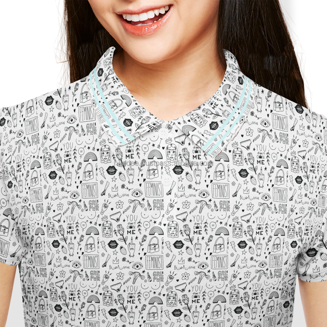 Custom Logo Polo Tshirt Short-Sleeve 4-Way Stretch Golf Shirts Sublimation Printing Summer Collection Made in Vietnam