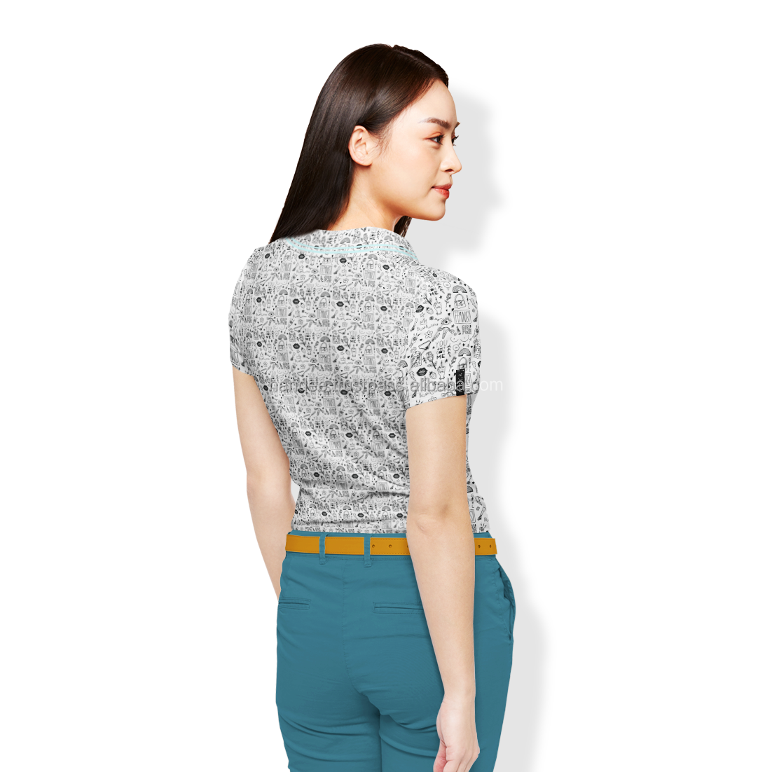 Custom Logo Polo Tshirt Short-Sleeve 4-Way Stretch Golf Shirts Sublimation Printing Summer Collection Made in Vietnam