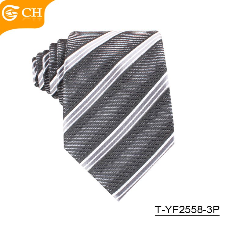 Factory Directly Cheap Jacquard Woven Ties Customize Dots Design Yarn Dyed Neckties Custom Polyester Stripe Business Men Ties