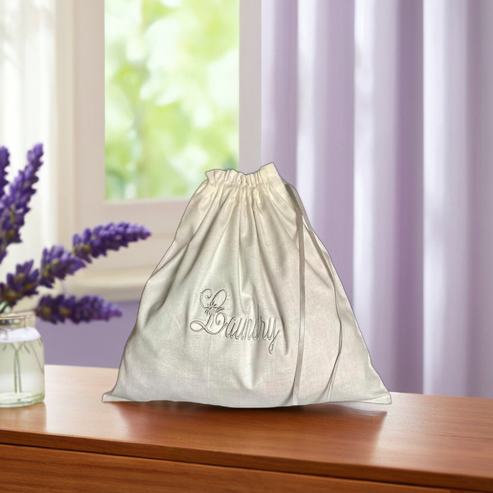 Wholesale Reusable Organic Cotton Drawstring Bag Custom Logo Embroidery Muslin Pouch Jewelry Dust