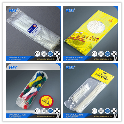 HDS UL certificate high quality nylon self-locking Plastic Cable Ties zip tie 5*200mm 100pcs/bag