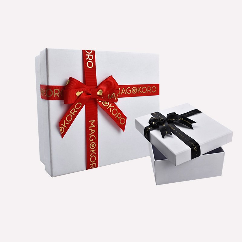 Customized Brand Print Luxury Gift Wrapping Pull Bow Wine Bottle Neck Decorative Pre Tied Gift Flower Satin Ribbon Bows