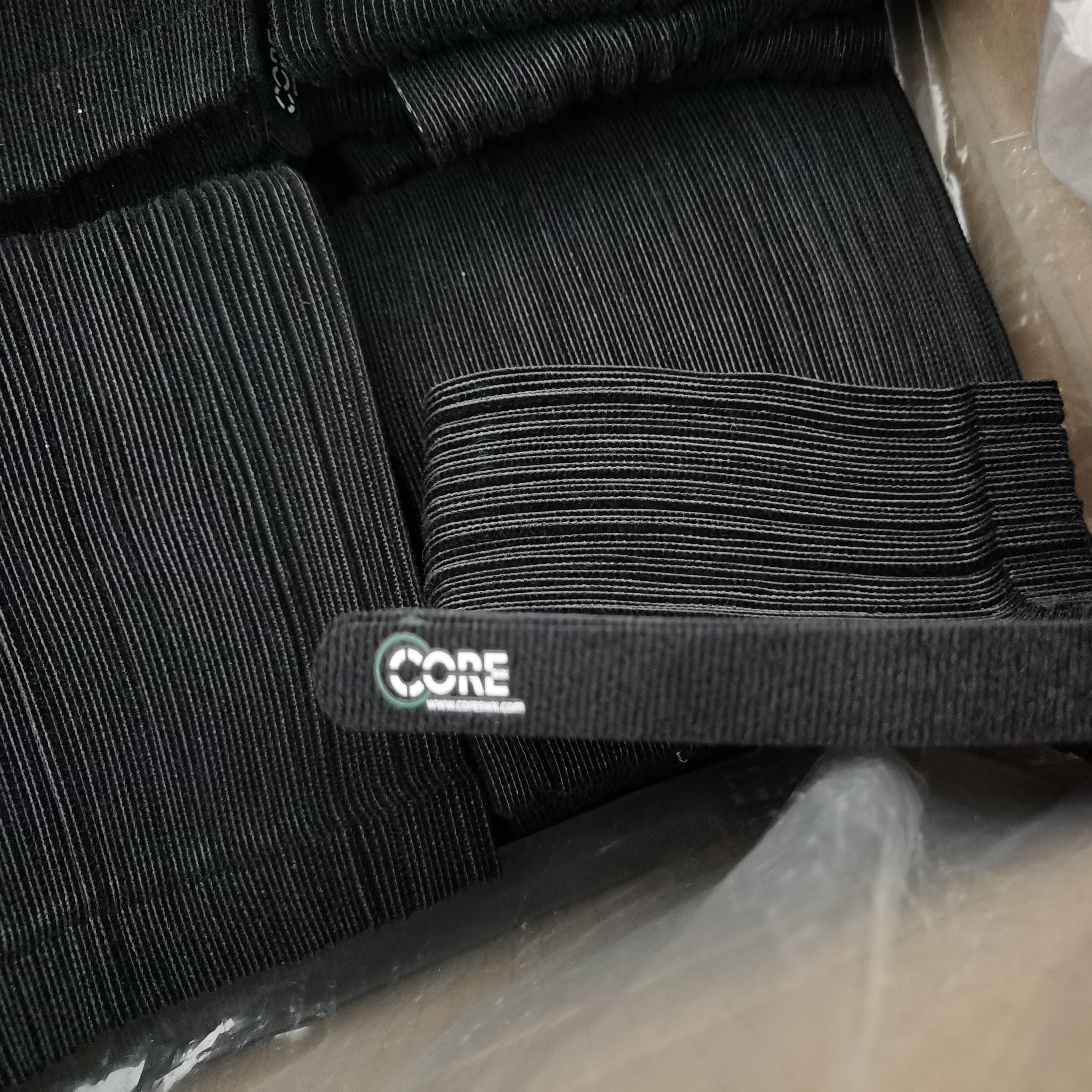 Factory price fastening cable fastener strap hook and loop cable tie holder Printed Logo Self-Locking Hook Loop cable ties