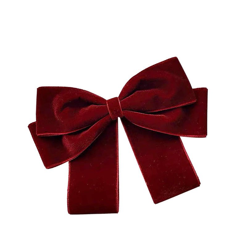Wholesale Elegant Simple Velvet Bow Tie Brooch Pins Bowknot Female College Style Shirt Collar Brooches Big Bow Ties
