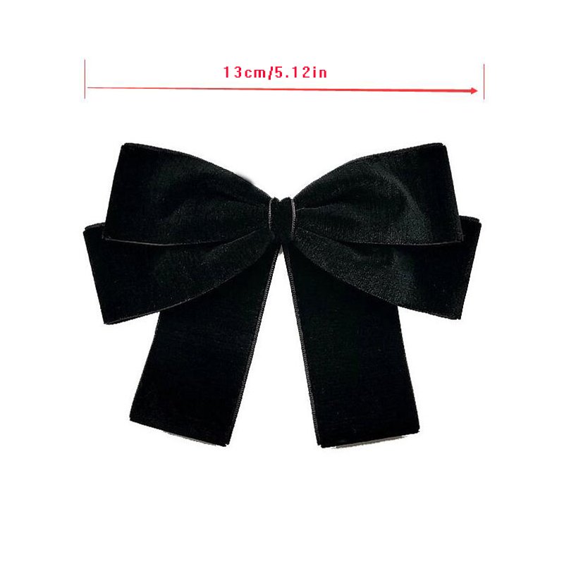 Wholesale Elegant Simple Velvet Bow Tie Brooch Pins Bowknot Female College Style Shirt Collar Brooches Big Bow Ties