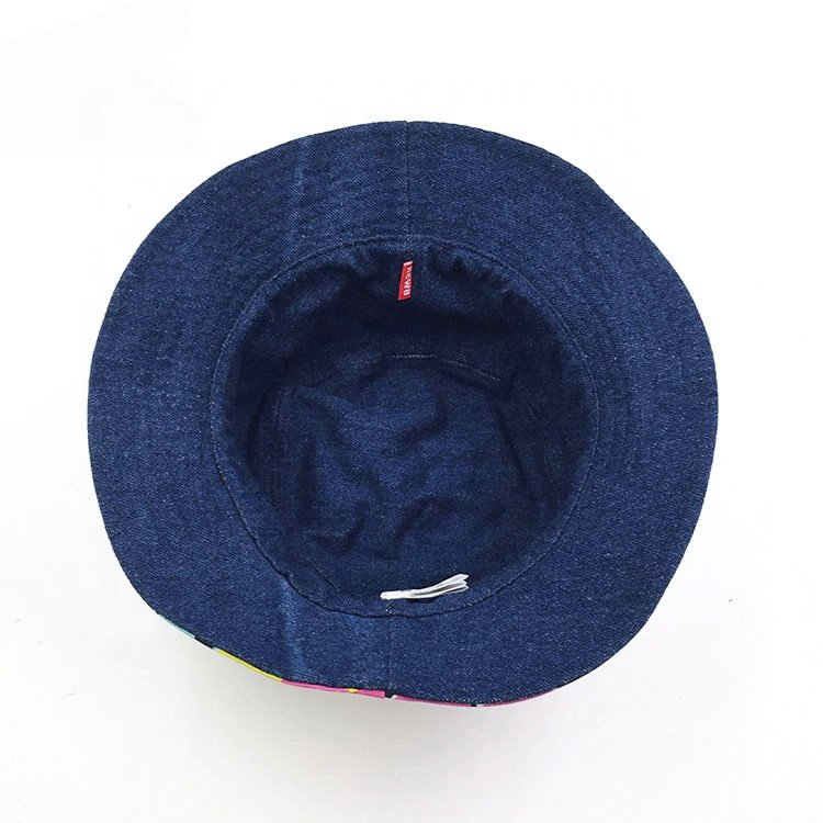 Wholesale Breathable Foldable Floral Printed Flat Top Brim Bucket Outdoor Fishing Quick Dry Sun Hat