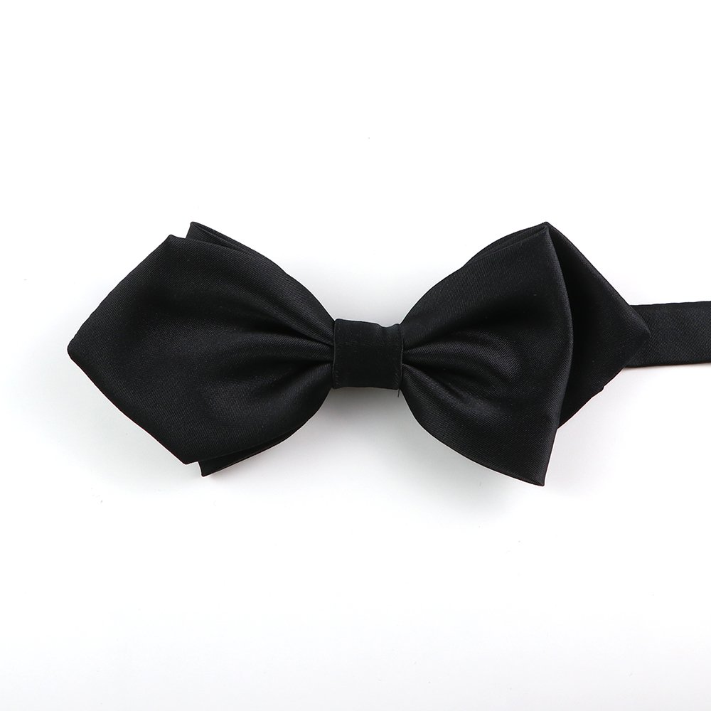Classic black and white bow tie wedding banquet professional bow tie pocket towel